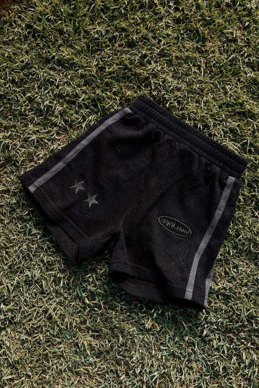 Black Mesh Shorts